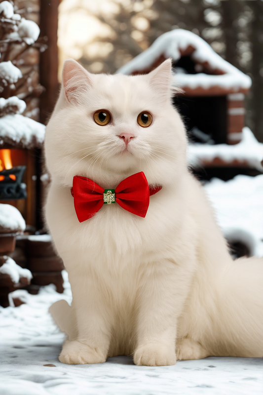 Christmas cat collar