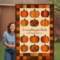 In Everything Give Thanks Premium Black Sherpa Blanket 60x80