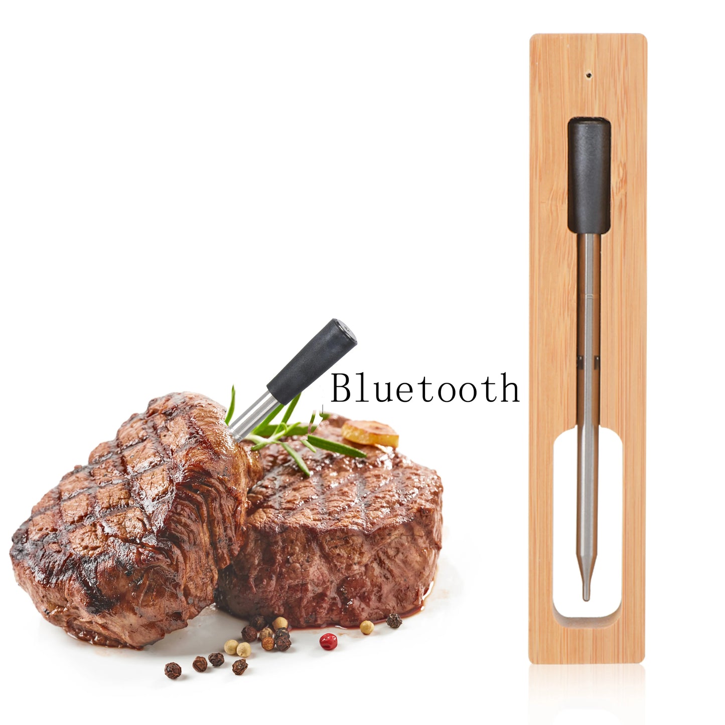 Wireless Bluetooth Meat Thermometer – Perfect BBQ & Grill Cooking Tool