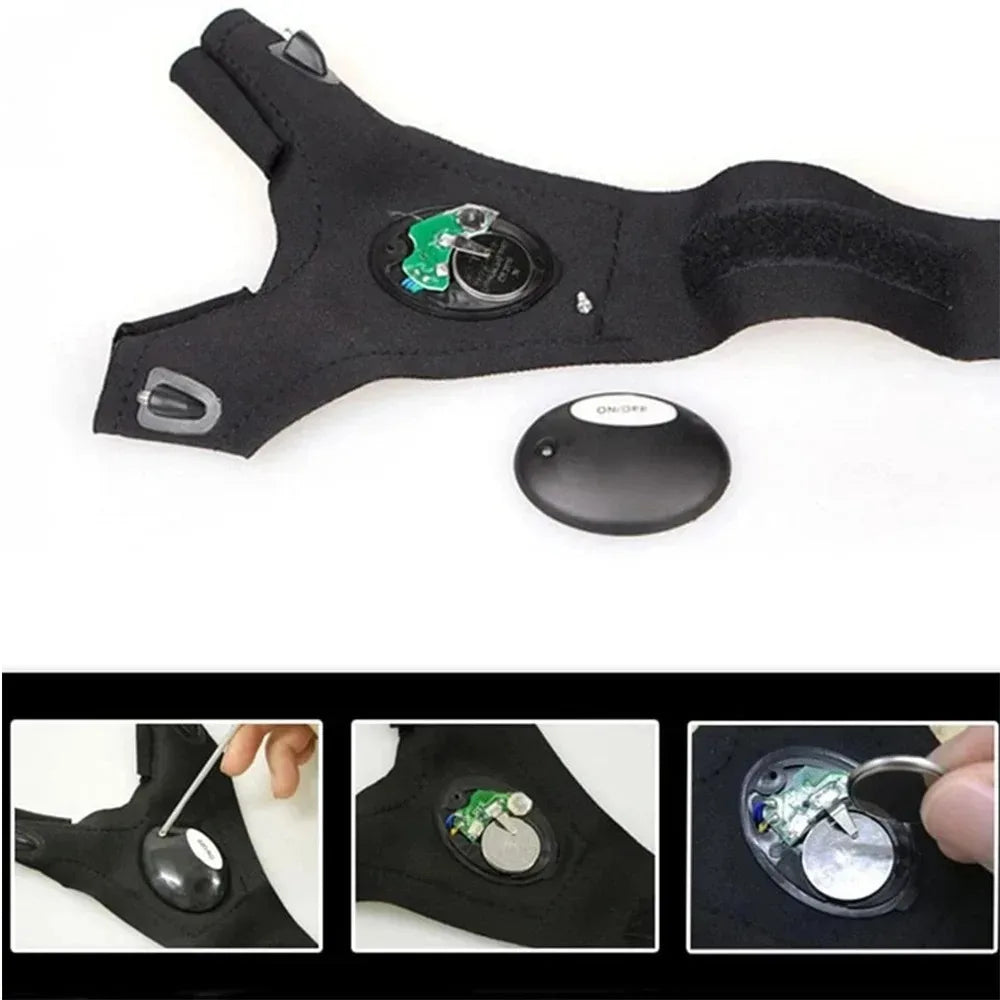 LED Flashlight Waterproof Tactical Gloves