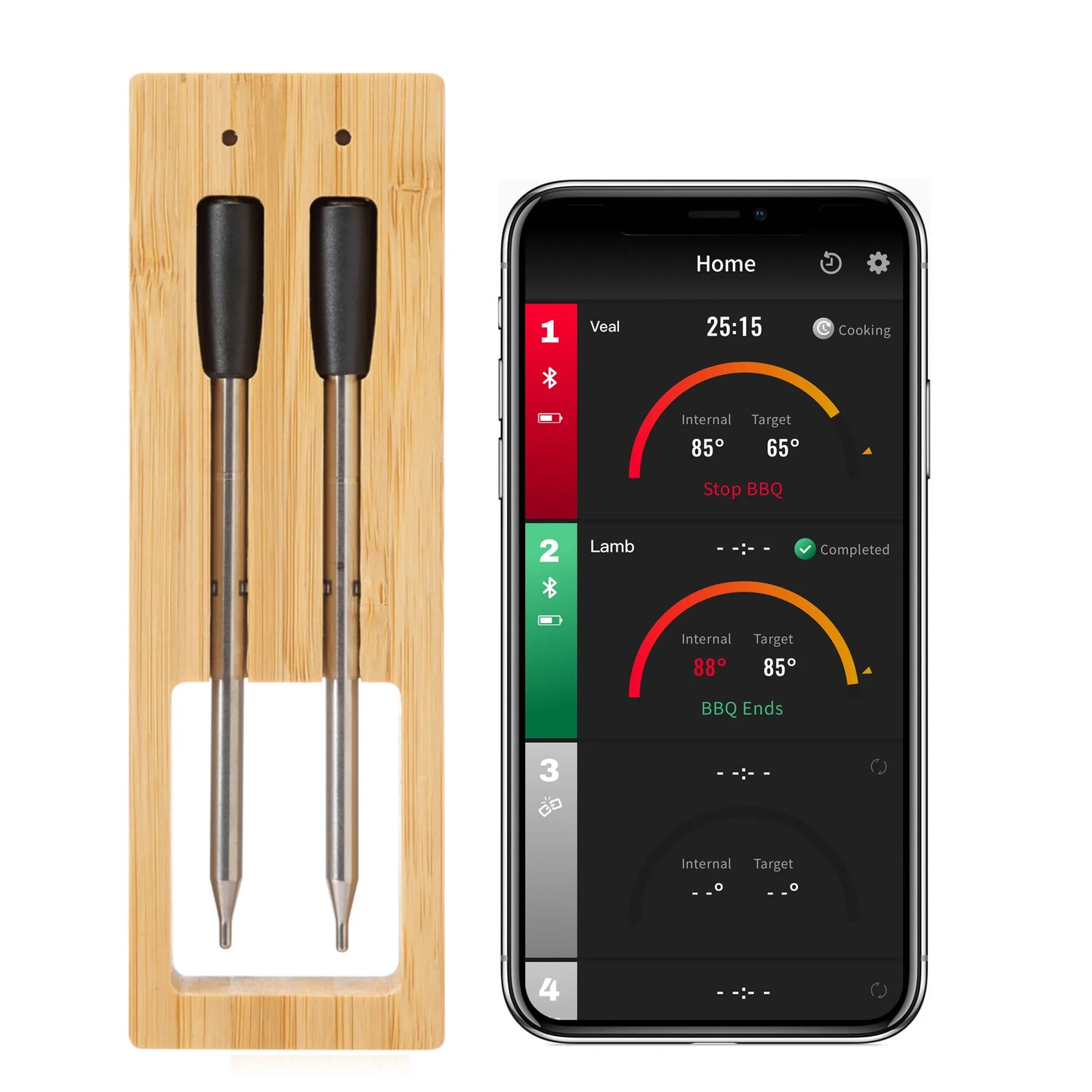 Wireless Bluetooth Meat Thermometer – Perfect BBQ & Grill Cooking Tool