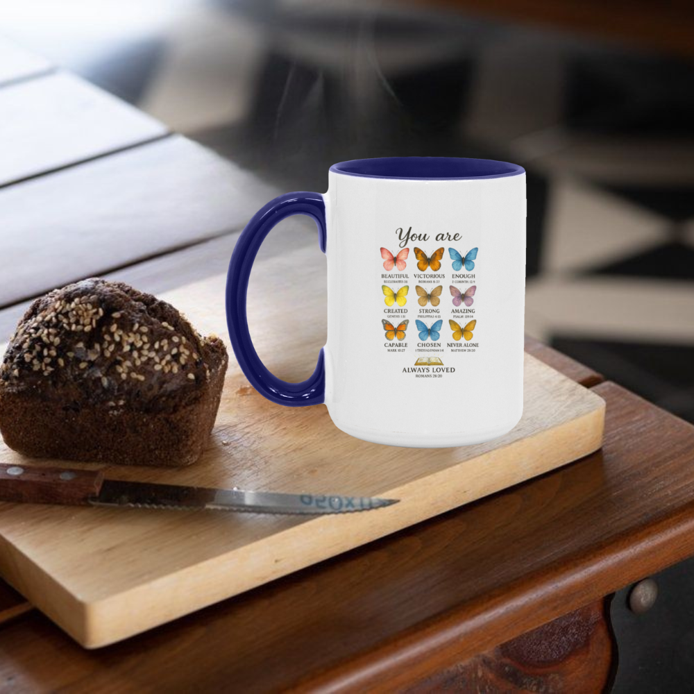 You Ae Loved Accent 15oz White Mug