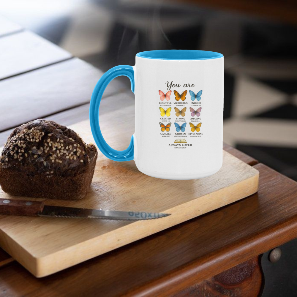 You Ae Loved Accent 15oz White Mug