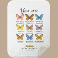 You Are Loved  Premium Sherpa Blanket 30x40