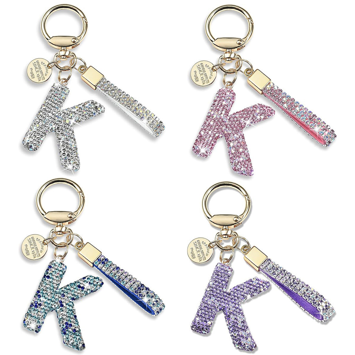 Diamond Letters Keychain
