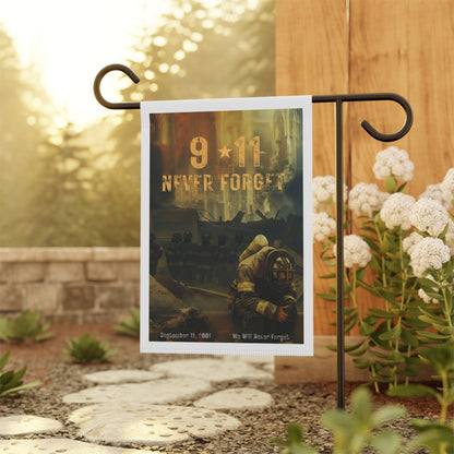 Patriotic Garden Banner 9/11 Never Forget Memorial Flag | Remembrance Decoration