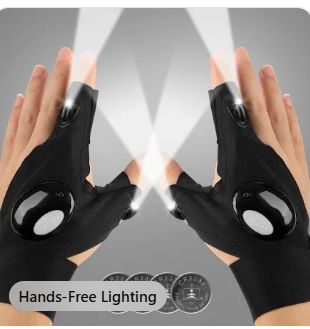 LED Flashlight Waterproof Tactical Gloves